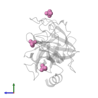 SULFATE ION in PDB entry 5fxl, assembly 1, side view.