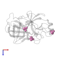 SULFATE ION in PDB entry 5fxl, assembly 1, top view.