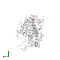 PHOSPHATE ION in PDB entry 5fz4, assembly 1, side view.