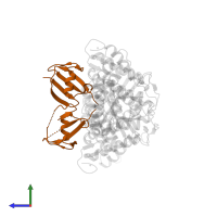 Sulfur carrier protein TtuB in PDB entry 5gha, assembly 2, side view.