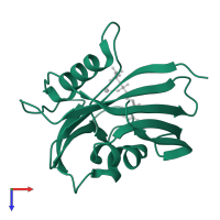 Oxidized purine nucleoside triphosphate hydrolase in PDB entry 5ghm, assembly 1, top view.