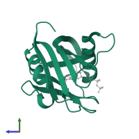 Oxidized purine nucleoside triphosphate hydrolase in PDB entry 5ghq, assembly 2, side view.