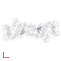 Proteasome subunit alpha type-4 in PDB entry 5gjr, assembly 1, front view.