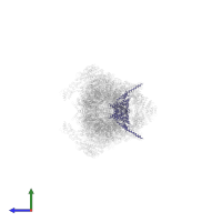 26S proteasome regulatory subunit 10B in PDB entry 5gjr, assembly 1, side view.