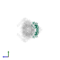 26S proteasome non-ATPase regulatory subunit 12 in PDB entry 5gjr, assembly 1, side view.