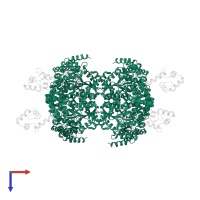 Immunoglobulin G-binding protein A in PDB entry 5h7d, assembly 1, top view.
