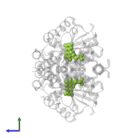 FLAVIN MONONUCLEOTIDE in PDB entry 5hdj, assembly 1, side view.