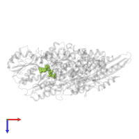 GUANOSINE-5'-TRIPHOSPHATE in PDB entry 5hnz, assembly 1, top view.