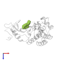 1-(6-{[6-(4-fluorophenyl)[1,2,4]triazolo[4,3-b]pyridazin-3-yl]sulfanyl}-1,3-benzothiazol-2-yl)-3-[2-(morpholin-4-yl)ethyl]urea in PDB entry 5hor, assembly 1, top view.