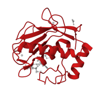 The deposited structure of PDB entry 5i0l contains 2 copies of CATH domain 3.40.390.10 (Collagenase (Catalytic Domain)) in Macrophage metalloelastase. Showing 1 copy in chain B.