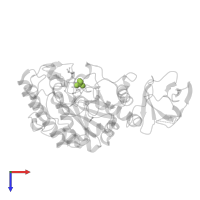 SULFATE ION in PDB entry 5i5r, assembly 4, top view.