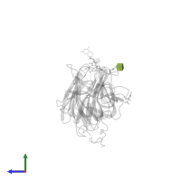 2-acetamido-2-deoxy-beta-D-glucopyranose in PDB entry 5ik8, assembly 2, side view.