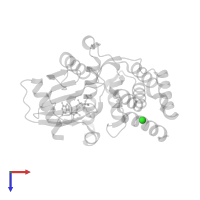 CHLORIDE ION in PDB entry 5iqa, assembly 1, top view.