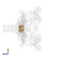 Baseplate central spike complex protein gp27 in PDB entry 5iv5, assembly 1, side view.