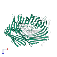 LPS-assembly protein LptD in PDB entry 5ixm, assembly 4, top view.