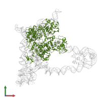 Integrase in PDB entry 5j0n, assembly 1, front view.