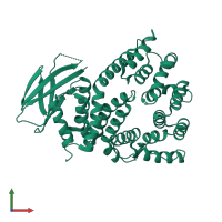 Endoplasmic reticulum aminopeptidase 1 in PDB entry 5j5e, assembly 1, front view.