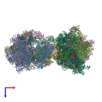 PDB entry 5j91 coloured by chain, top view.