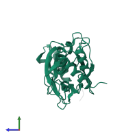 Interferon regulatory factor 3 in PDB entry 5jek, assembly 1, side view.