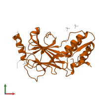 Interferon regulatory factor 3 in PDB entry 5jeo, assembly 1, front view.