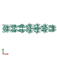 Actin-like protein MamK in PDB entry 5jyg, assembly 1, front view.