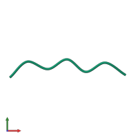 PDB entry 5k2h coloured by chain, front view.