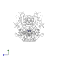 ZINC ION in PDB entry 5k8c, assembly 1, side view.