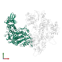 Unconventional myosin-X in PDB entry 5kg8, assembly 1, front view.