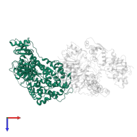 Unconventional myosin-X in PDB entry 5kg8, assembly 1, top view.