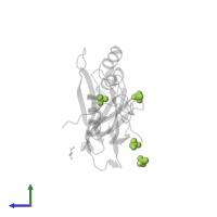 SULFATE ION in PDB entry 5kmx, assembly 1, side view.