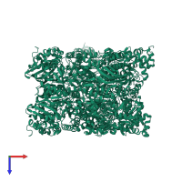 Ribulose bisphosphate carboxylase in PDB entry 5koz, assembly 1, top view.