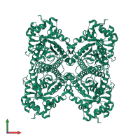 Fructose-bisphosphate aldolase A in PDB entry 5ky6, assembly 1, front view.