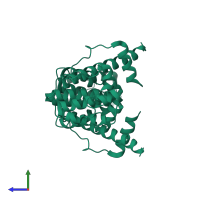 Ras GTPase-activating-like protein IQGAP1 in PDB entry 5l0o, assembly 1, side view.