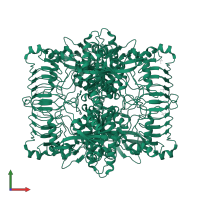 Glucose-1-phosphate adenylyltransferase in PDB entry 5l6s, assembly 2, front view.
