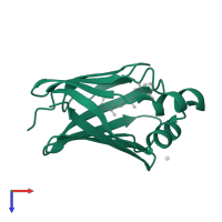 Retinol-binding protein 1 in PDB entry 5lje, assembly 1, top view.