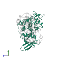 Cyclin-dependent kinase 2 in PDB entry 5lmk, assembly 1, side view.