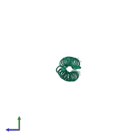 DUF4148 domain-containing protein in PDB entry 5los, assembly 1, side view.