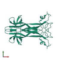 Beta-nerve growth factor in PDB entry 5lsd, assembly 1, front view.