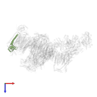 Cytochrome c oxidase subunit 2 in PDB entry 5luf, assembly 1, top view.