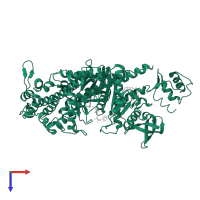 Myosin-11 in PDB entry 5m05, assembly 1, top view.