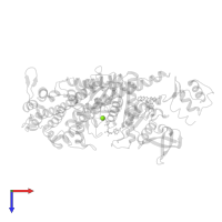 MAGNESIUM ION in PDB entry 5m05, assembly 1, top view.