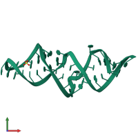 PDB entry 5m0h coloured by chain, front view.