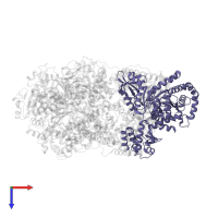 RecBCD enzyme subunit RecD in PDB entry 5mbv, assembly 1, top view.