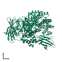 Aminopeptidase N in PDB entry 5mfr, assembly 1, front view.