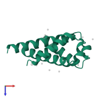 RecQ-like DNA helicase BLM in PDB entry 5mk5, assembly 1, top view.