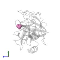 SULFATE ION in PDB entry 5mon, assembly 1, side view.