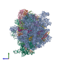 PDB entry 5ngm coloured by chain, side view.