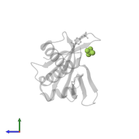 SULFATE ION in PDB entry 5njk, assembly 1, side view.