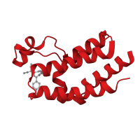 The deposited structure of PDB entry 5o3a contains 1 copy of CATH domain 1.20.920.10 (Histone Acetyltransferase; Chain A) in Bromodomain-containing protein 2. Showing 1 copy in chain A.