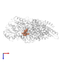 TAXOL in PDB entry 5ogc, assembly 1, top view.